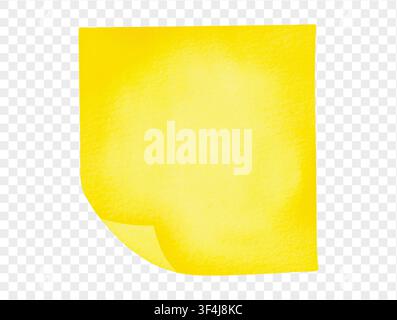 Yellow watercolor background texture for school design. vector. Stock Vector
