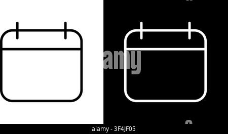 Calendar Outline Icon Set. Date Management, Scheduling, And Event Planning Symbol Collection. Time Organization And Reminder Tool. Editable Stroke Stock Vector