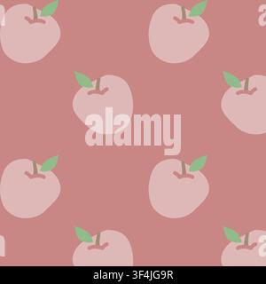 Spring pattern with apples Stock Vector