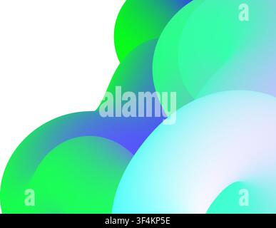 Abstract gradient fluid shapes flowing diagonally, creating a modern, colorful background Stock Vector