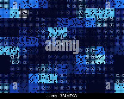 Creative fintech block grid artwork designed for wallpapers, digital campaigns, and printable graphic layouts. Stock Vector