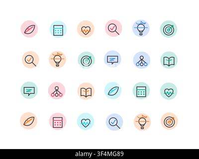 Icon Sets vector background with decorative geometric detail for microstock and commercial design projects. Stock Vector