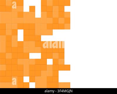 Raised Block Pattern vector background with clean editable vector shapes for microstock and commercial design projects. Stock Vector