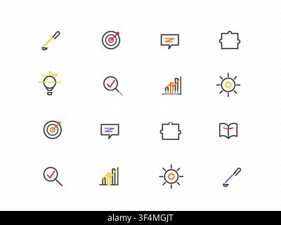 Icon Sets vector background with minimal abstract composition for microstock and commercial design projects. Stock Vector