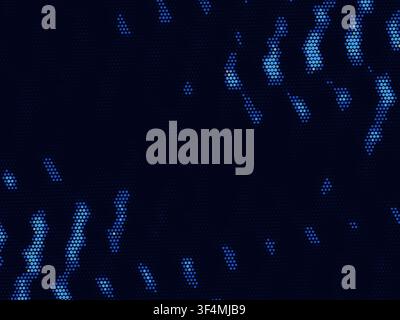 Dotted Mesh Waves vector background with balanced copy space for microstock and commercial design projects. Stock Vector