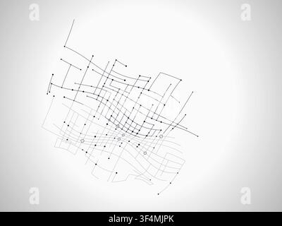 Creative wire wavy surface artwork designed for wallpapers, digital campaigns, and printable graphic layouts. Stock Vector