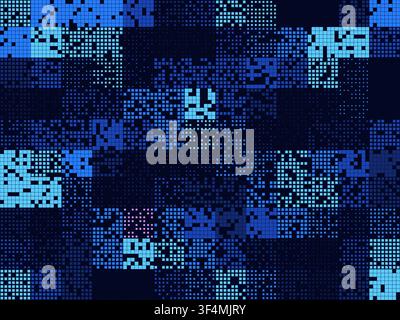 Fintech Block Grid vector background with decorative geometric detail for microstock and commercial design projects. Stock Vector