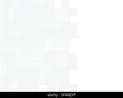 Raised Block Pattern vector background with clean editable vector shapes for microstock and commercial design projects. Stock Vector