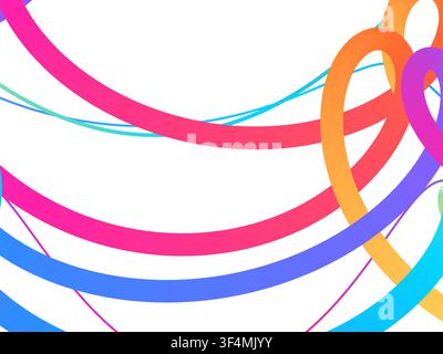 Abstract bright gradient zigzag bands pattern with marketable vector styling for backgrounds, posters, and design templates. Stock Vector