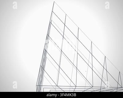 Wire Pyramid vector background with minimal abstract composition for microstock and commercial design projects. Stock Vector