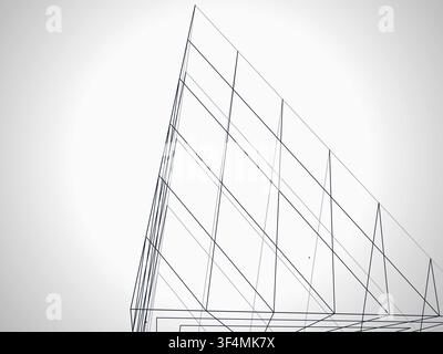Wire Pyramid vector background with minimal abstract composition for microstock and commercial design projects. Stock Vector