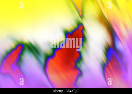 Intricate patterns weave seamlessly across a vast background. Bright neon gradient lines background. Abstract image features vibrant light streaks and Stock Photo