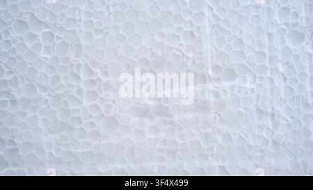 White Styrofoam Texture Close Up Surface Background Stock Photo