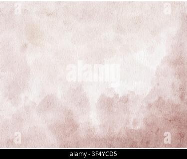 Abstract brown watercolor stain for background. Watercolor texture artistic used as being an element in the decorative design of header background, card, cover, template, or banner. Stock Vector