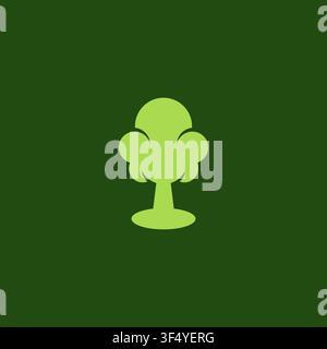Abstract tree logo design illustration vector template Stock Vector
