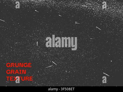 Noise grain texture halftone dark background. Dot work stipple pattern, pointillism gradient grainy dust texture overlay. Abstract grunge distress effect for urban poster design Vector illustration Stock Vector