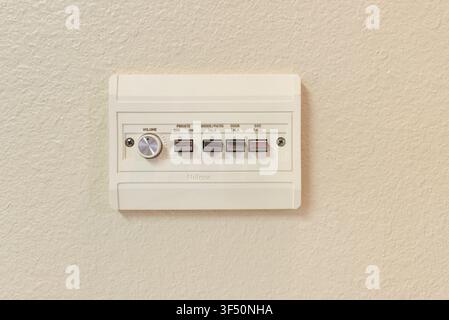 Nutone in home intercom from the eighties. Stock Photo
