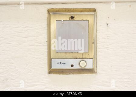 Broomfield Colorado 23 July 2026 Vintage Nutone doorbell and intercom from the 1980's Stock Photo
