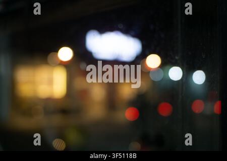Abstract Bokeh Background with Soft Office Ceiling Lights Stock Photo