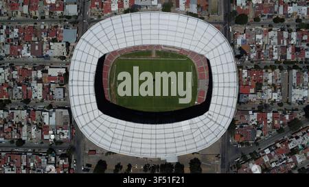 Top view of the Jalisco stadium during the solar eclipse in april 2024 Stock Photo