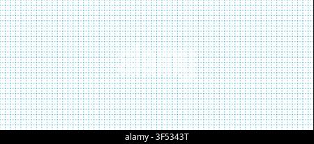 Dashed grid seamless pattern. Minimalist notebook paper planner dash cross page background for notes. Blueprint bg. Education abstract. Vector illustr Stock Vector