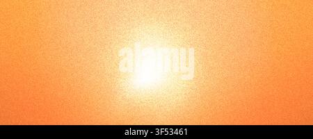 Grain sunset noise gradient background with mesh blend. Gritty vibrant blurred sunrise gradation effect backdrop. Orange and yellow summer and autumn Stock Vector