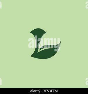 Letter L Leaf Logo icon design vector design template inspiration Stock Vector