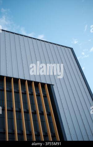 Exterior View Of A Modern Data Centre Facility Used For AI Stock Photo