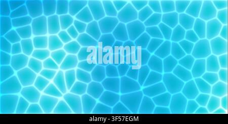 Pool water background with ocean surface pattern, light abstract vector. Summer sea top view, beach seaside illustration for underwater 3d. Clean Stock Vector