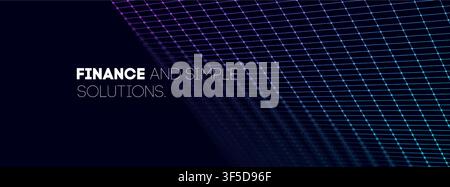 Grid game neon with background tech digital and abstract retro arcade. Bg vr blue with pattern 80s line and space hud 3d. Futuristic purple cyberpunk Stock Vector