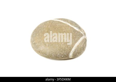 Gray stone isolated on white background Stock Photo