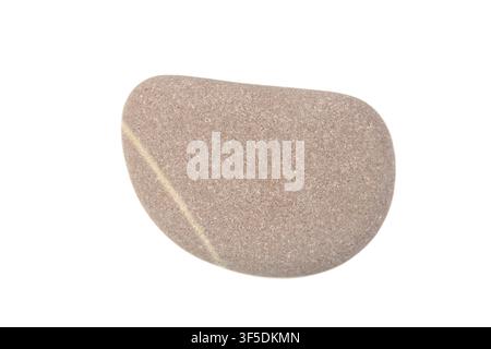 Gray stone isolated on white background Stock Photo