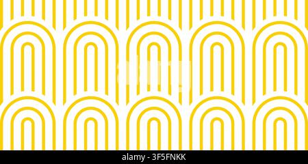 Pasta seamless pattern. Italian spaghetti background. Yellow Japan ramen design. Chinese noodle texture. Abstract wavy line pattern. Italian food bg Stock Vector