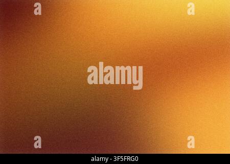 Grainy orange to yellow color gradient creating warm abstract background Stock Photo