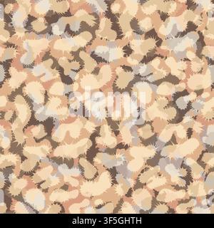 Abstract brown camouflage seamless pattern. Can be used for wallpaper, pattern fills, web page background, surface textures, fashion. Vector illustrat Stock Vector
