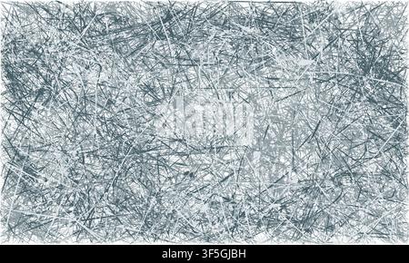 Vector grey and blue abstract scratched grunge background. Vector illustration Stock Vector
