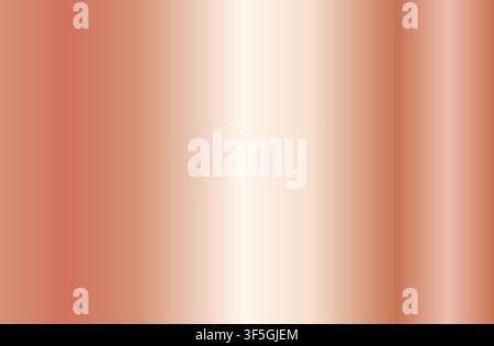Realistic rose gold gradient texture. Shiny golden pink metal foil gradient. Vector illustration Stock Vector