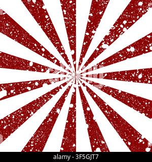 Scratched grunge background in form of sun rays. Vector illustration Stock Vector