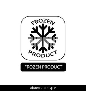 Frozen product sign. Flat packaging symbol. Mail box icon isolated on white. Vector illustration Stock Vector