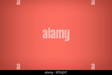 Living coral gradient abstract background. Color of the year 2019. Vignette texture. Vector illustration Stock Vector