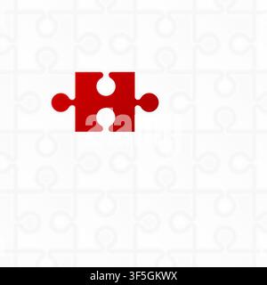 Realistic flat style puzzle background. Vector illustration Stock Vector