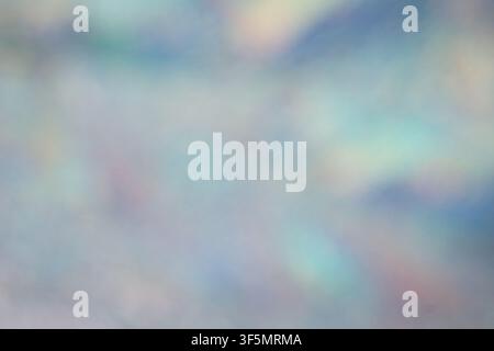 Soft abstract background with iridescent pastel colors. Holographic teal and lavender gradient for graphic design and creative overlays. Stock Photo