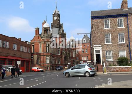YORK, GREAT BRITAIN - SEPTEMBER 9, 2014: This is a historic Victorian York & Selby Magistrates Court building in the old town. Stock Photo