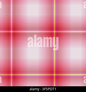 Ombre Plaid Tartan Seamless Pattern Design in Red and pink for fashion and home textiles Stock Vector