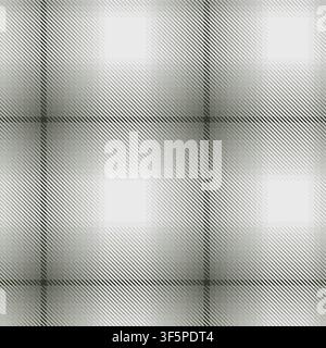 Ombre Plaid textured seamless pattern in grey for fashion textiles and graphics Stock Vector