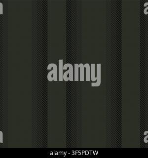 Vertical striped seamless pattern design in dark green for fashion and home textiles, graphics Stock Vector