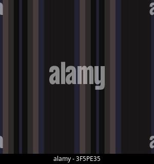 Vertical striped seamless pattern design in navy and brown for fashion and home textiles, graphics Stock Vector