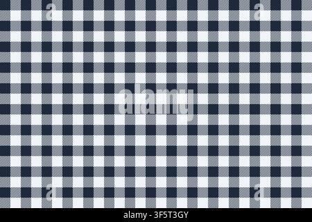 Cozy tartan blanket seamless background. Vector illustration of two color geometric checkered pattern Stock Vector