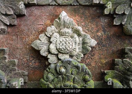 An architectural detail of a Balinese design in Ubud, Bali, Indonesia. Stock Photo
