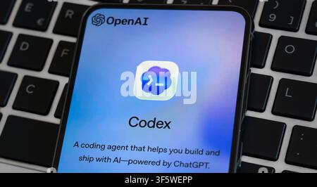 Codex coding agent powered by ChatGPT Stock Photo